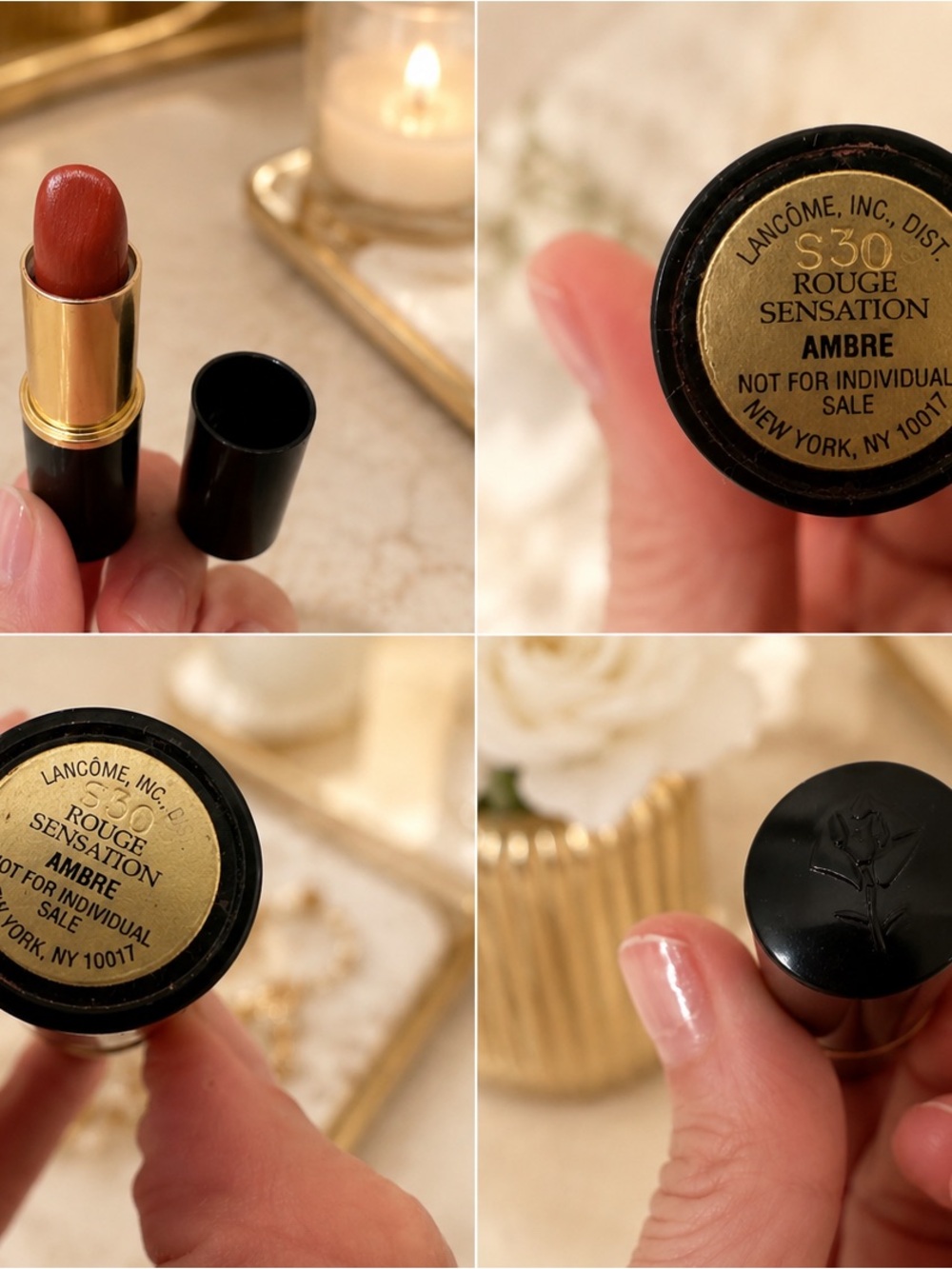 Lancôme Rouge Sensation S30 Ambre Lipstick - Warm Brown